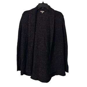 Talbots Women's Black/Multicolor Knitted‎ Wool Cardigan Size S